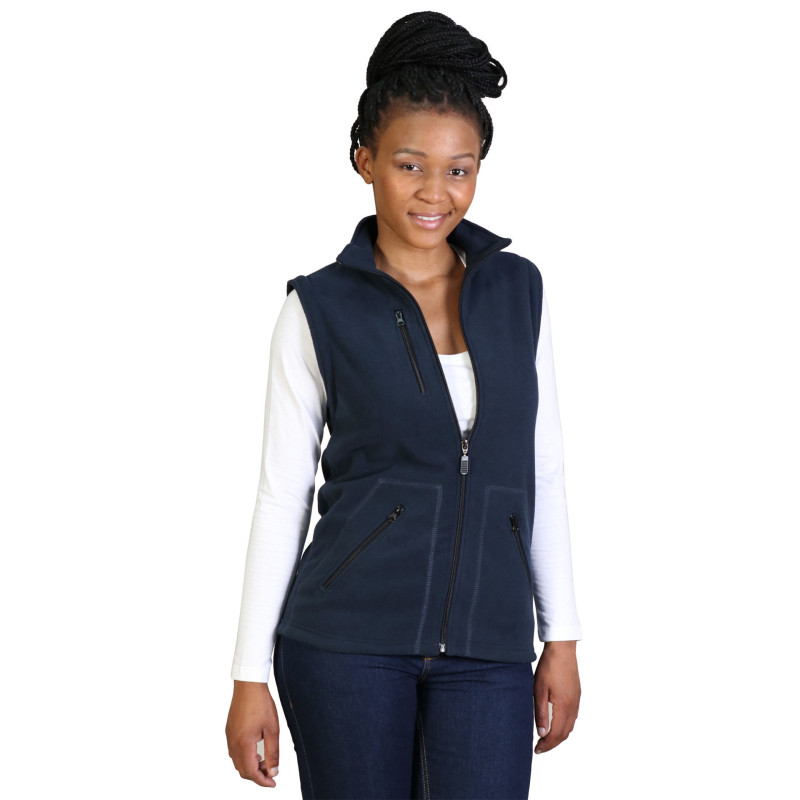 Ladies Zip Off Sleeve Polar Fleece