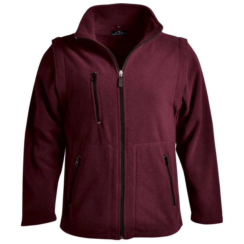 Ladies Zip Off Sleeve Polar Fleece