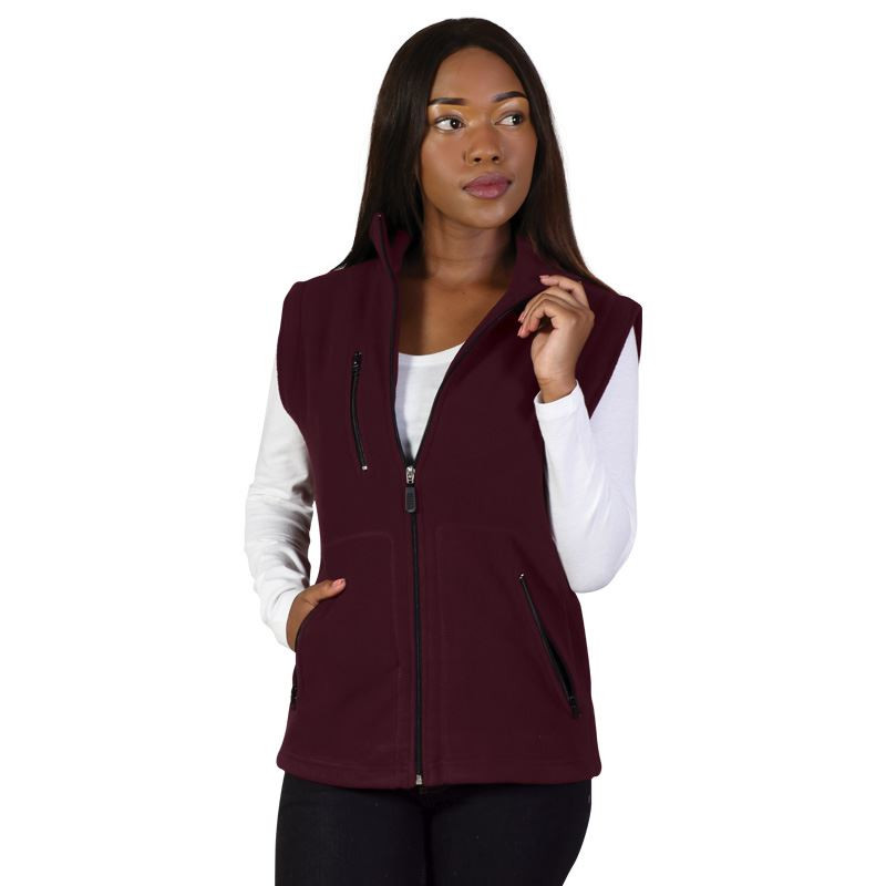 Ladies Zip Off Sleeve Polar Fleece