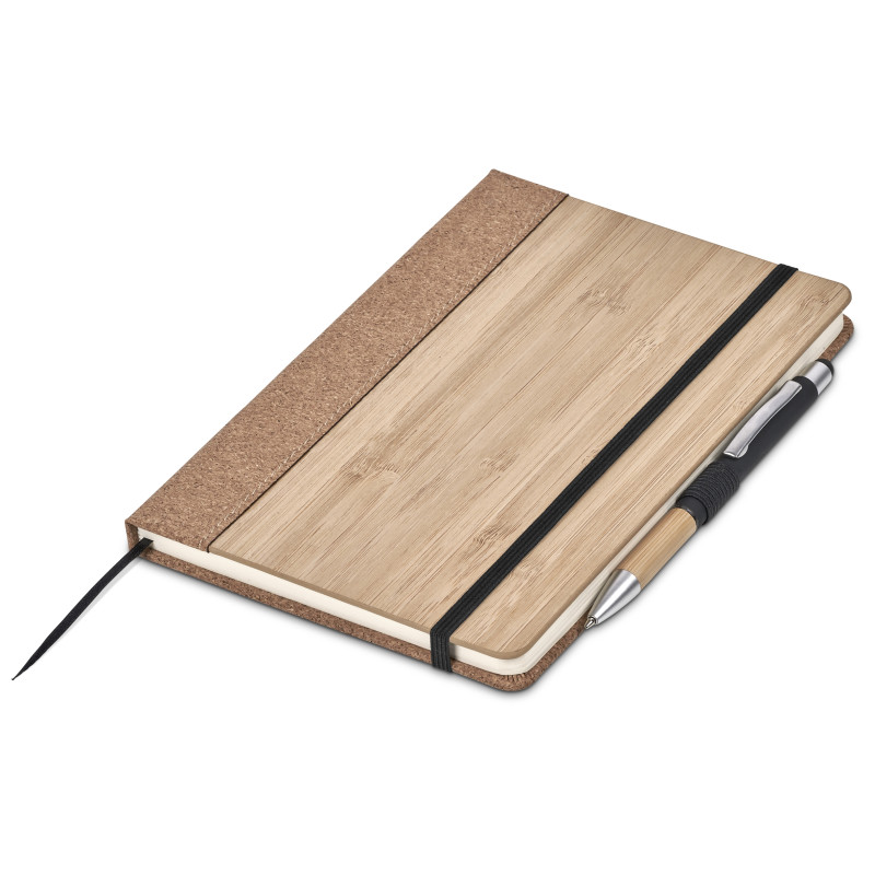 Okiyo Eri Bamboo & Cork Notebook & Pen Set