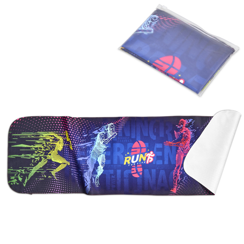 Pre-Production Sample Hoppla Relay Sports Towel - Single Sided Branding