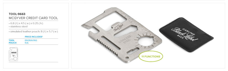 Altitude MacGyver Credit Card Multi-Tool