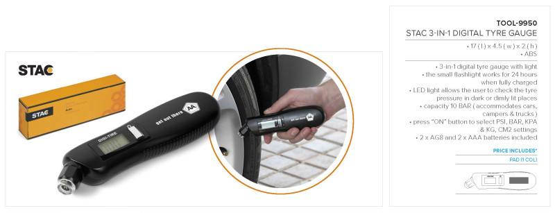 Stac 3-In-1 Digital Gauge