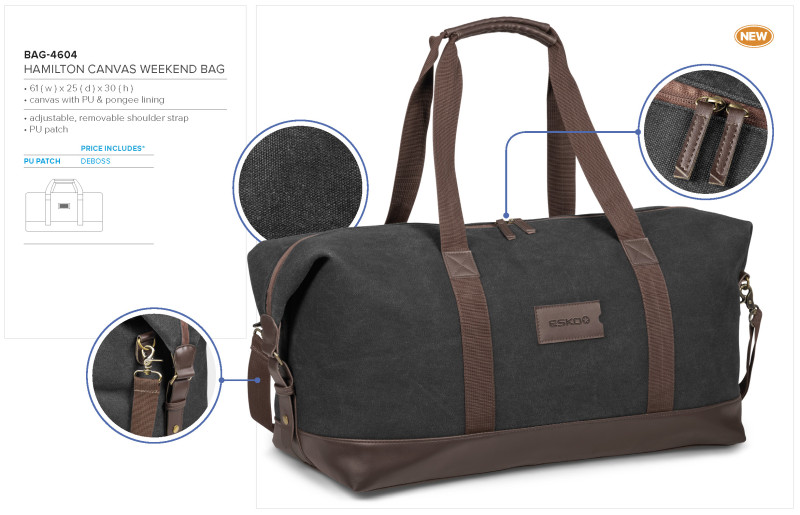 Hamilton Canvas Weekend Bag