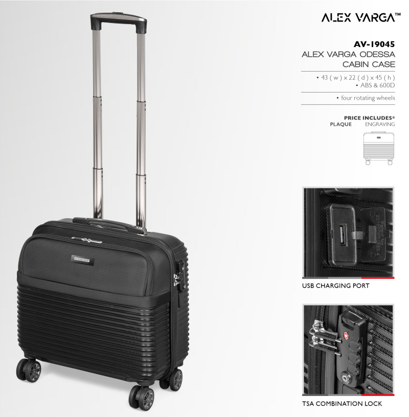 Alex Varga Odessa Laptop Trolley Bag