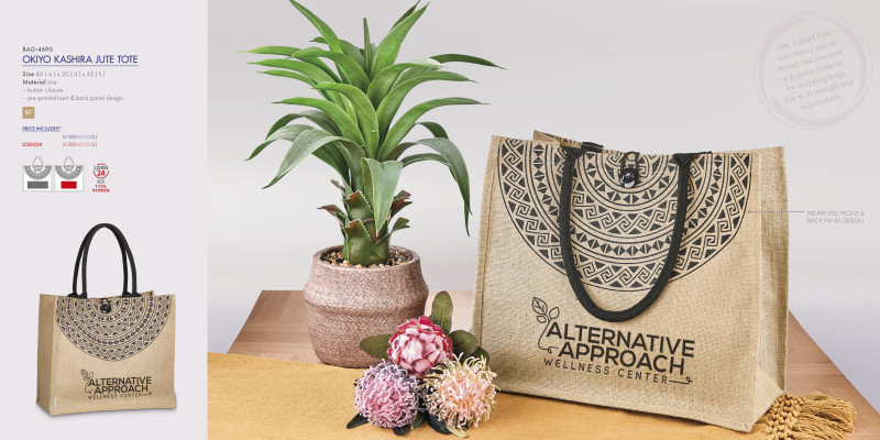 Okiyo Kashira Jute Tote