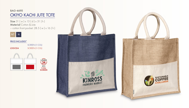 Okiyo Kachi Jute & Cotton Tote