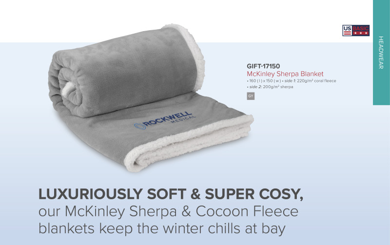 US Basic Mckinley Sherpa Fleece Blanket