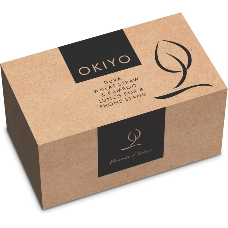 Okiyo Dura Wheat Straw & Bamboo Lunch Box Set