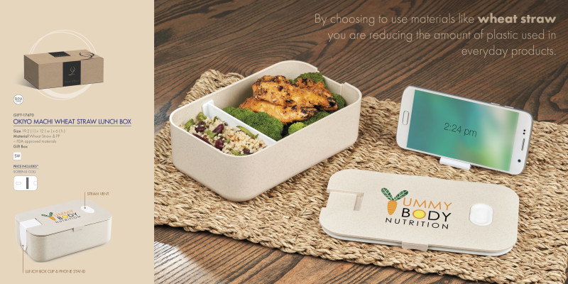 Okiyo Machi Wheat Straw Lunch Box