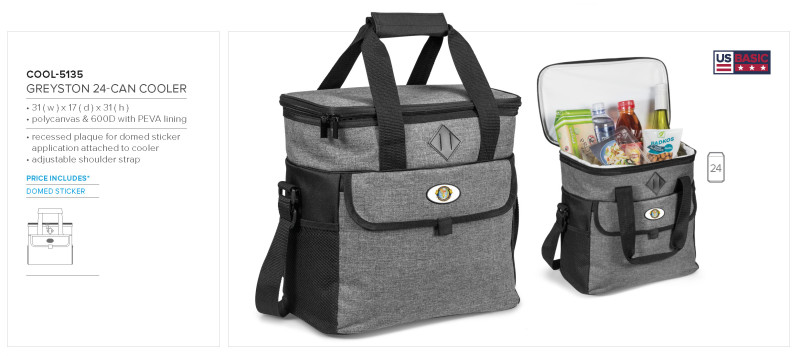 US Basic Greyston 24-Can Cooler