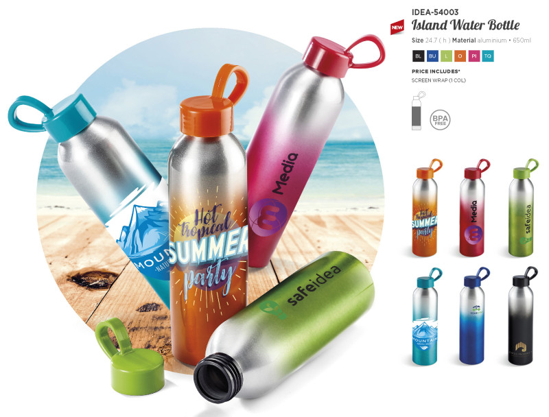 Altitude Island Aluminium Water Bottle - 650ml