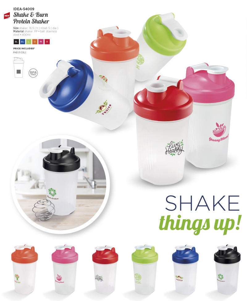 Altitude Shake & Burn Plastic Protein Shaker - 400ml