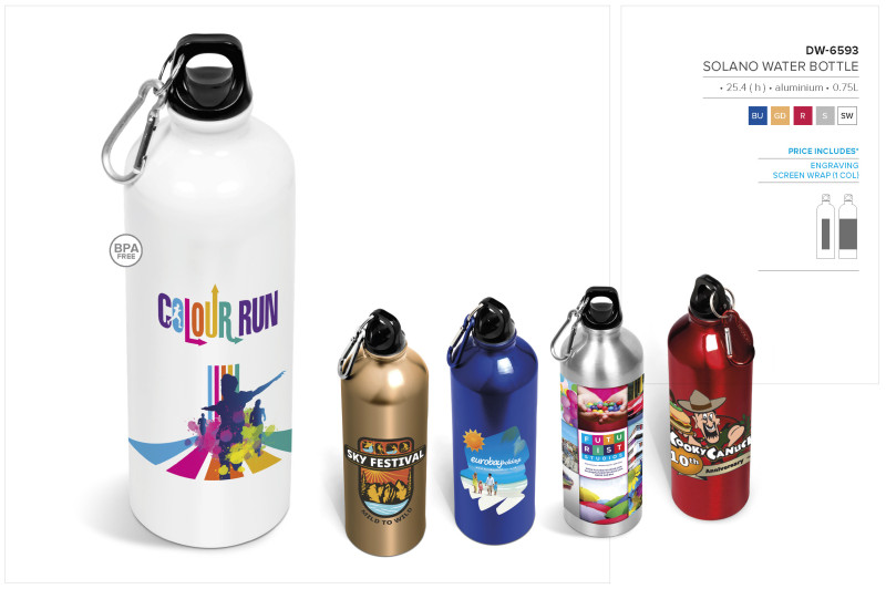 Altitude Solano Aluminium Water Bottle - 750ml