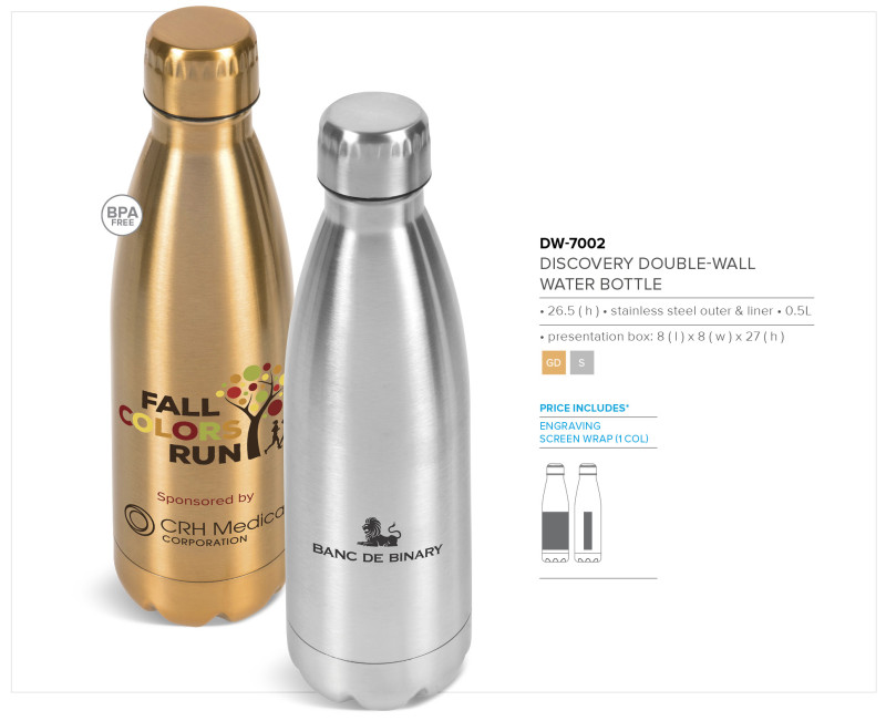 Serendipio Discovery Stainless Steel Vacuum Water Bottle - 500ml