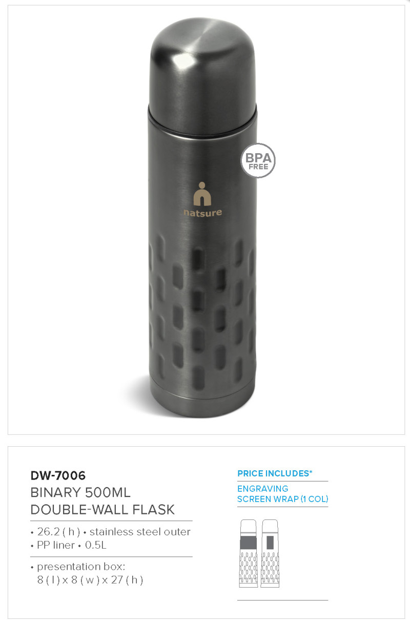 Serendipio Binary Stainless Steel Vacuum Flask - 500ml