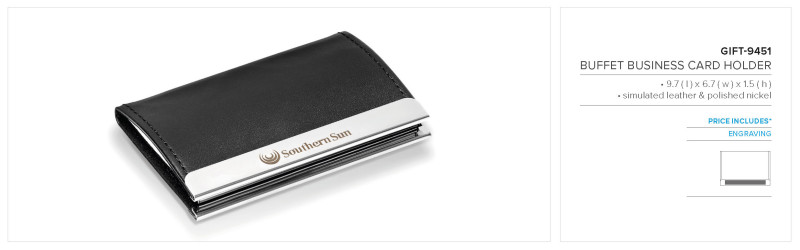 Altitude Buffet Business Card Holder