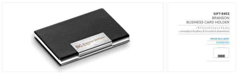 Altitude Branson Business Card Holder