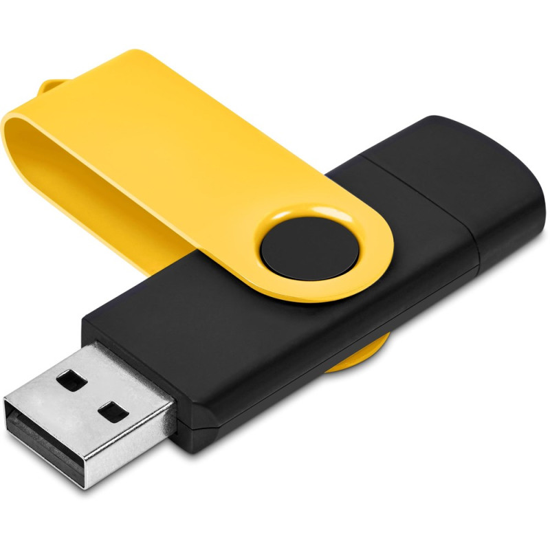 Shuffle Gyro Black Flash Drive – 8GB