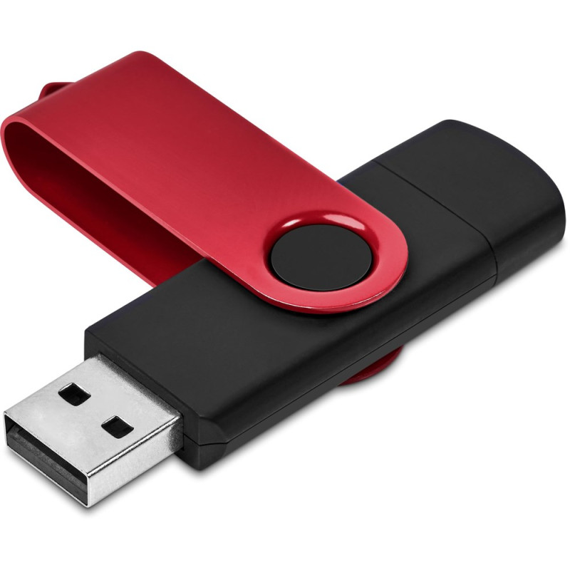 Shuffle Gyro Black Flash Drive – 8GB