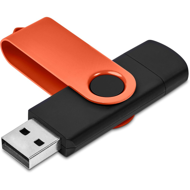 Shuffle Gyro Black Flash Drive – 8GB