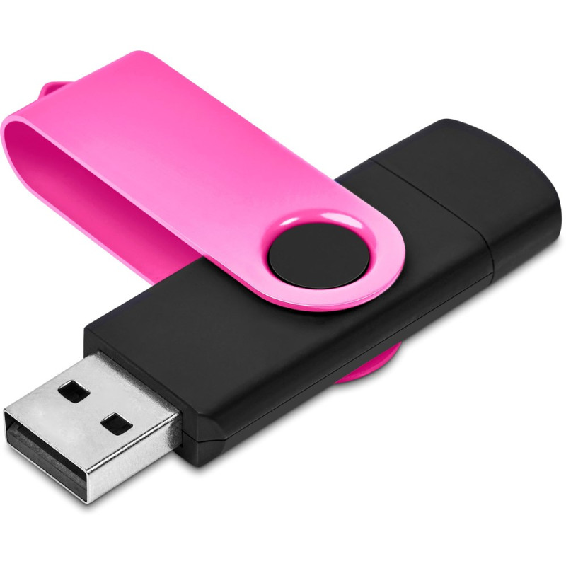Shuffle Gyro Black Flash Drive – 8GB