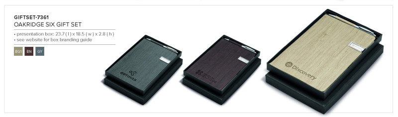 Oakridge USB Notebook & Pen Set - 8GB