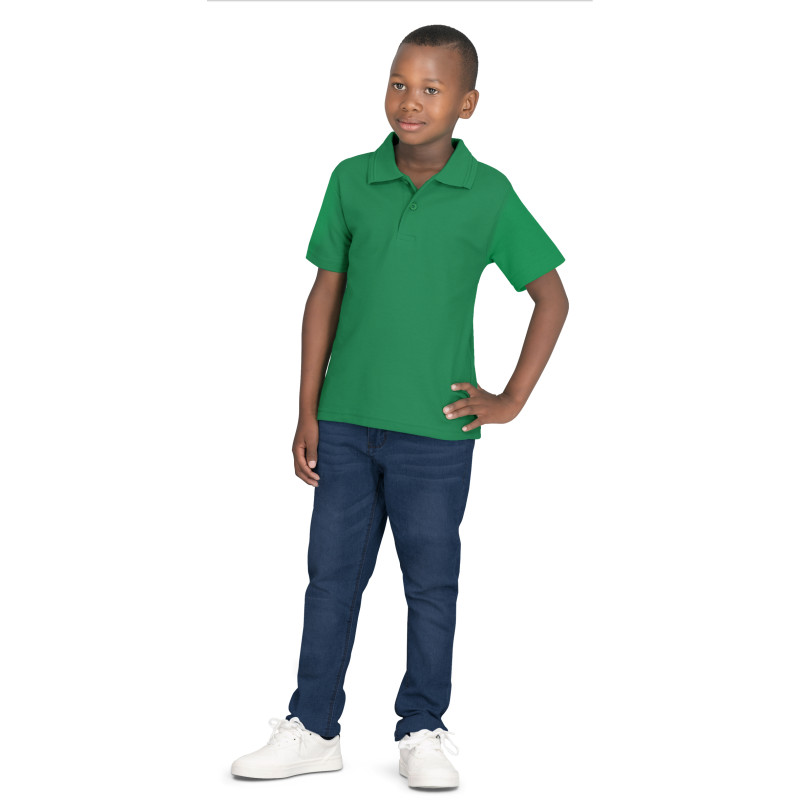 Kids Basic Pique Golf Shirt