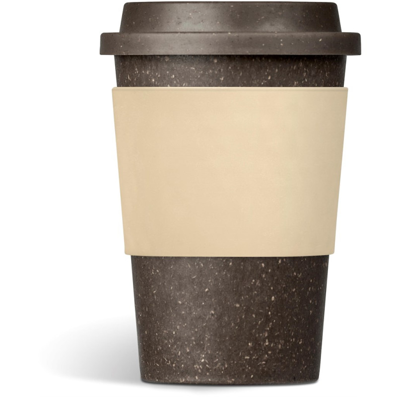 Kooshty Brown Bean Plastic Double-Wall Tumbler – 400ml