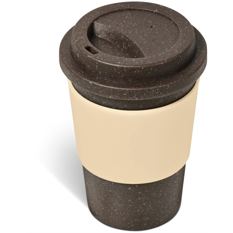 Kooshty Brown Bean Plastic Double-Wall Tumbler – 400ml