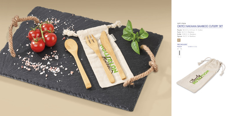 Okiyo Nakama Bamboo Cutlery Set