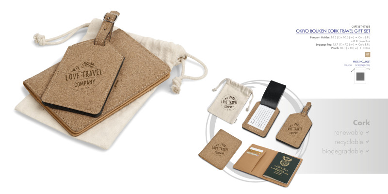 Okiyo Bouken Cork Travel Gift Set