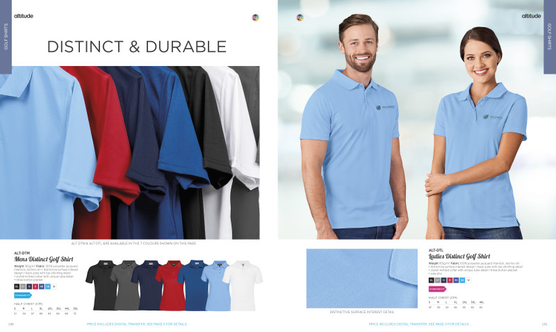 Mens Distinct Golf Shirt
