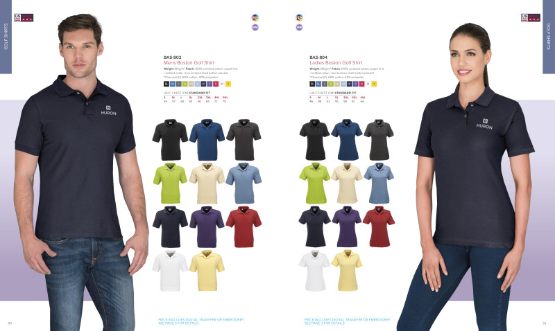 Mens Boston Golf Shirt