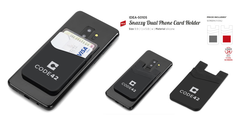 Altitude Snazzy Dual Phone Card Holder
