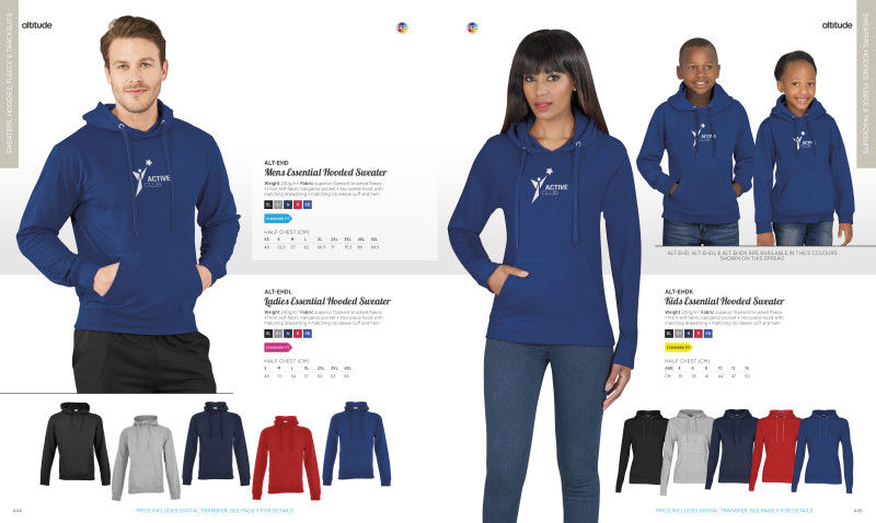 Ladies Essential Hooded Sweater