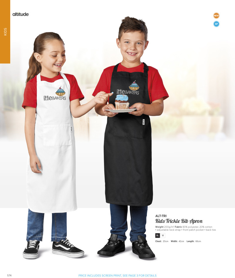 Kids Trickle Bib Apron