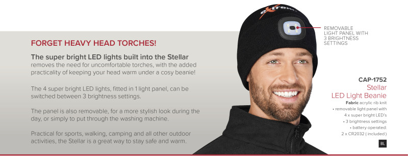 Stellar LED Light Acrylic Beanie