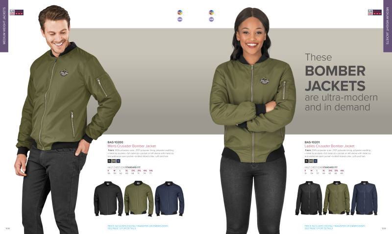 Mens Crusader Bomber Jacket