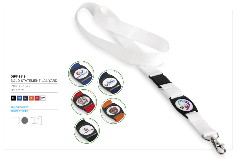 Altitude Bold Statement Dome Lanyard