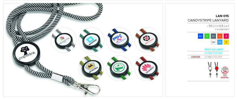Altitude Candystripe Dome Lanyard