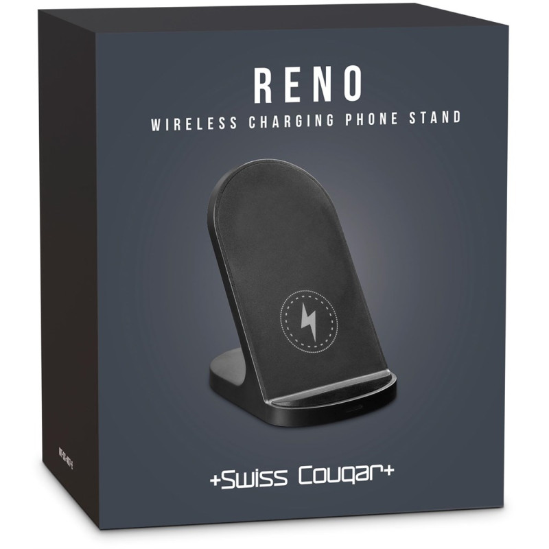 Swiss Cougar Reno Wireless Charging Phone Stand-BL