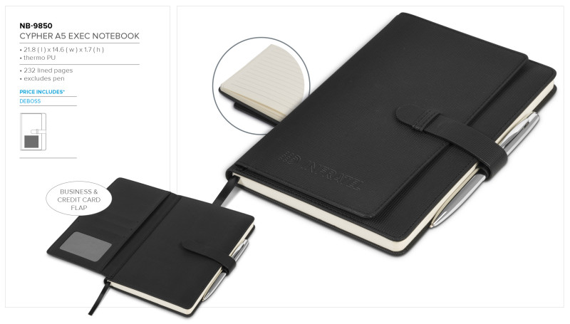 Altitude Cypher A5 Hard Cover Notebook