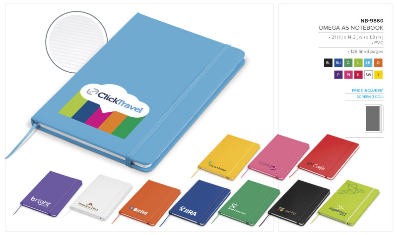 Altitude Omega A5 Hard Cover Notebook