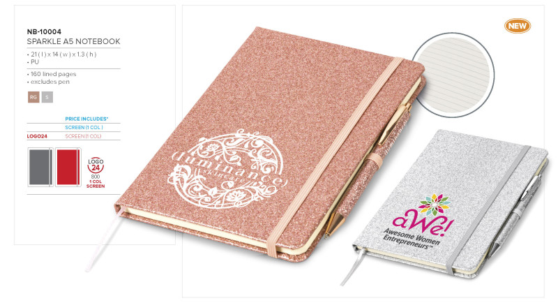 Altitude Sparkle A5 Hard Cover Notebook
