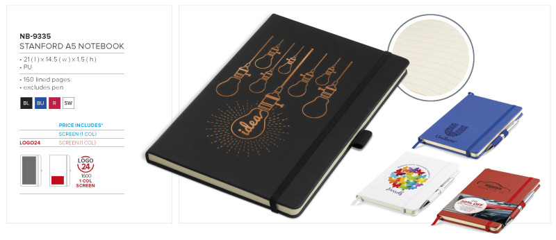 Altitude Stanford A5 Hard Cover Notebook