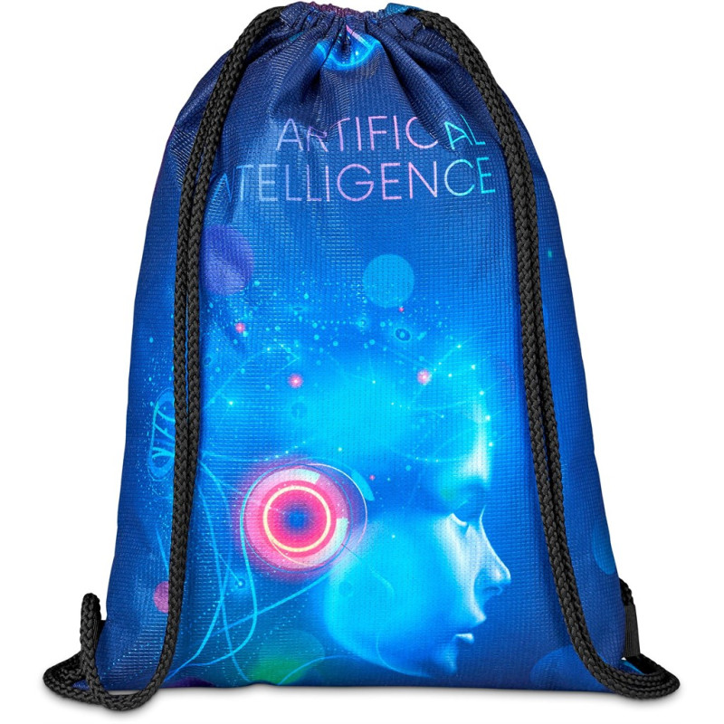 Pre-Printed Sample Hoppla Bellville Recycled PET Drawstring Bag