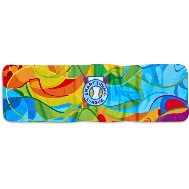 Pre-Printed Sample Hoppla Relay Sports Towel - Double-Sided Branding