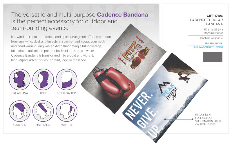 Altitude Adult Cadence Tubular Bandana