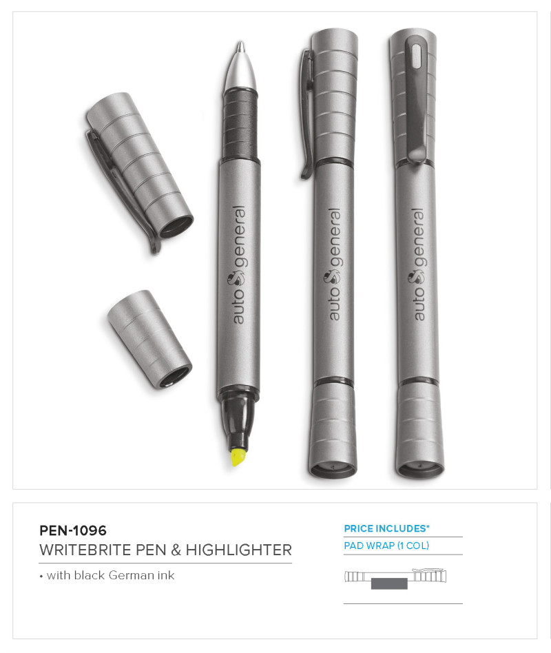 Altitude Writebright Highlighter Ball Pen
